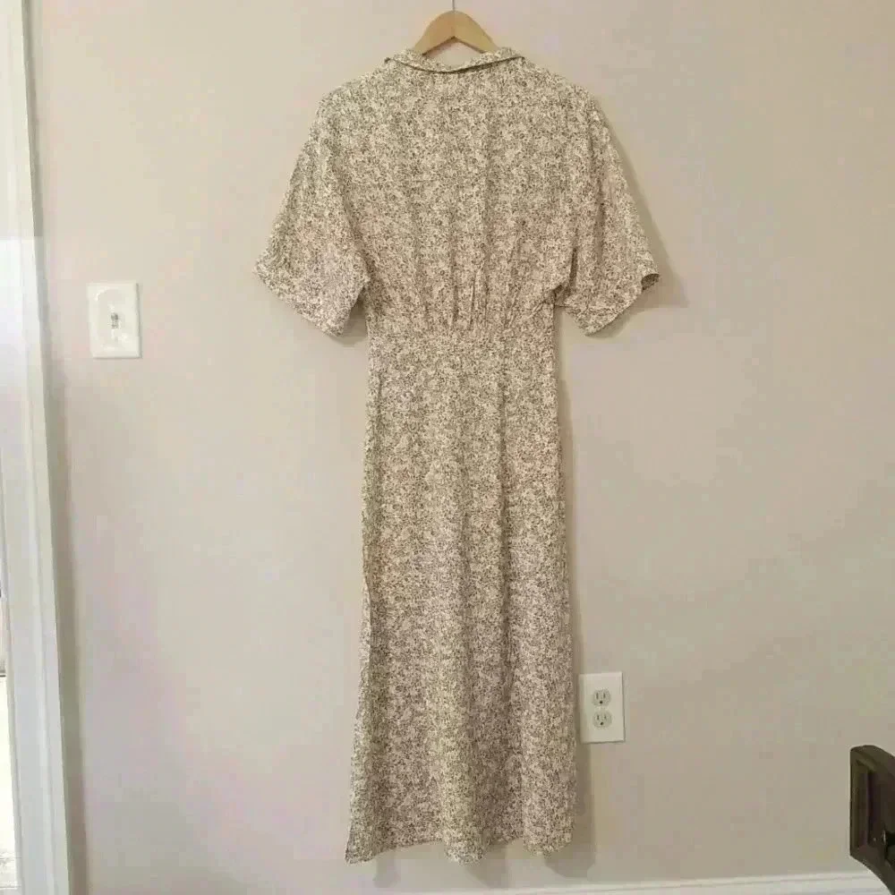 Zara Elbow Sleeve Printed Dress - Picture 8 of 10